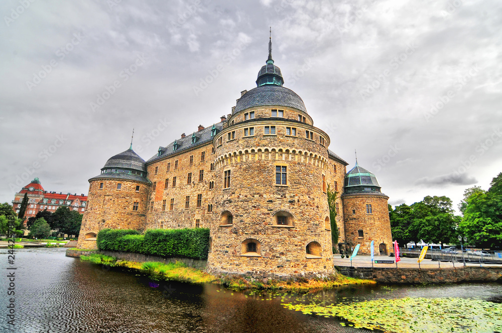 Fototapeta premium Örebro Castle - a medieval castle fortification in Örebro, Närke, Sweden. 