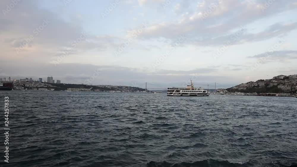 Istanbul bosphorus view with ships Istanbul bosphorus view with ships