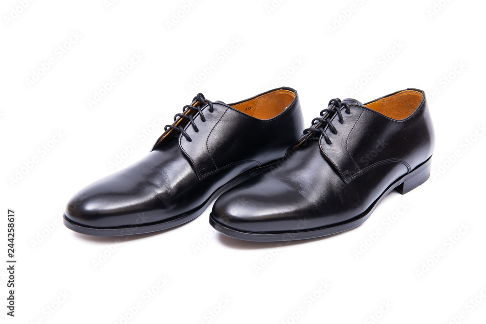 Black shoes isolated on white background Black shoes isolated on white background