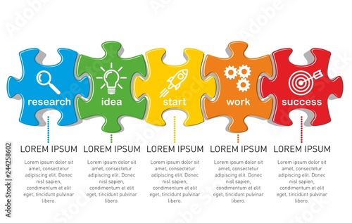 Startup Puzzle concept