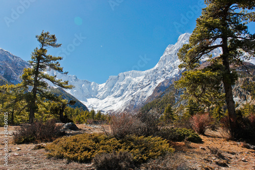 Mountain landscape in Nepal