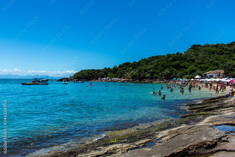 tropical island in the sea