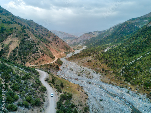 Crossing Khaburabot Pass on the Pamir Highway, taken in Tajikistan in August 2018 taken in hdr