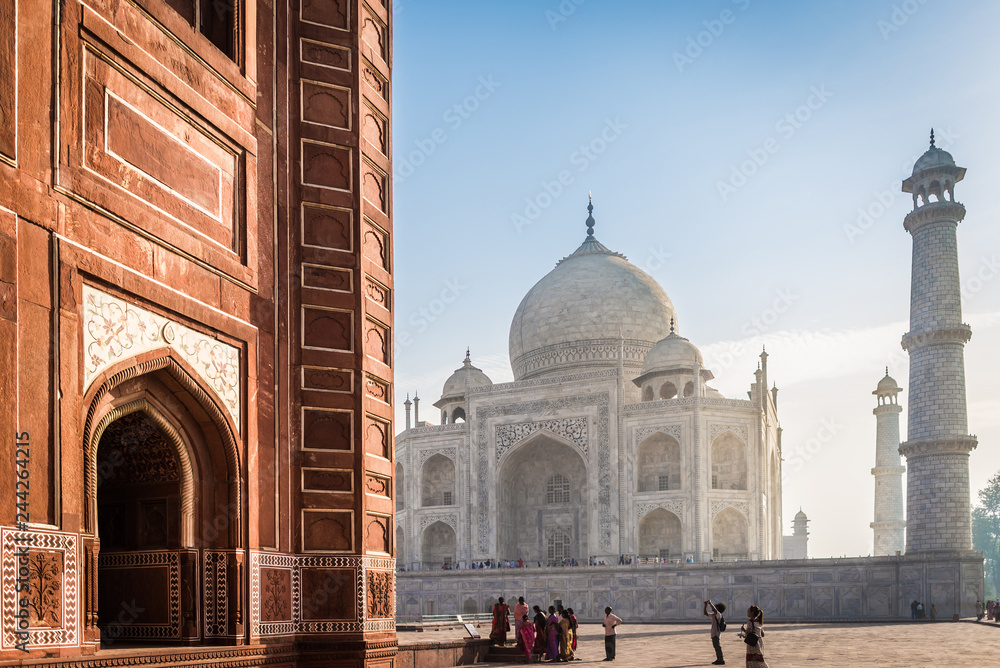 (Public place) Taj Mahal : UNESCO World Heritage at Agra, India