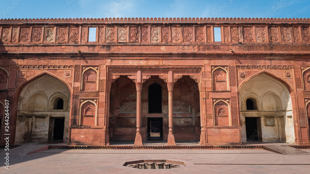 Agra fort (Public place) : at Agra, Uttra Pradesh, India