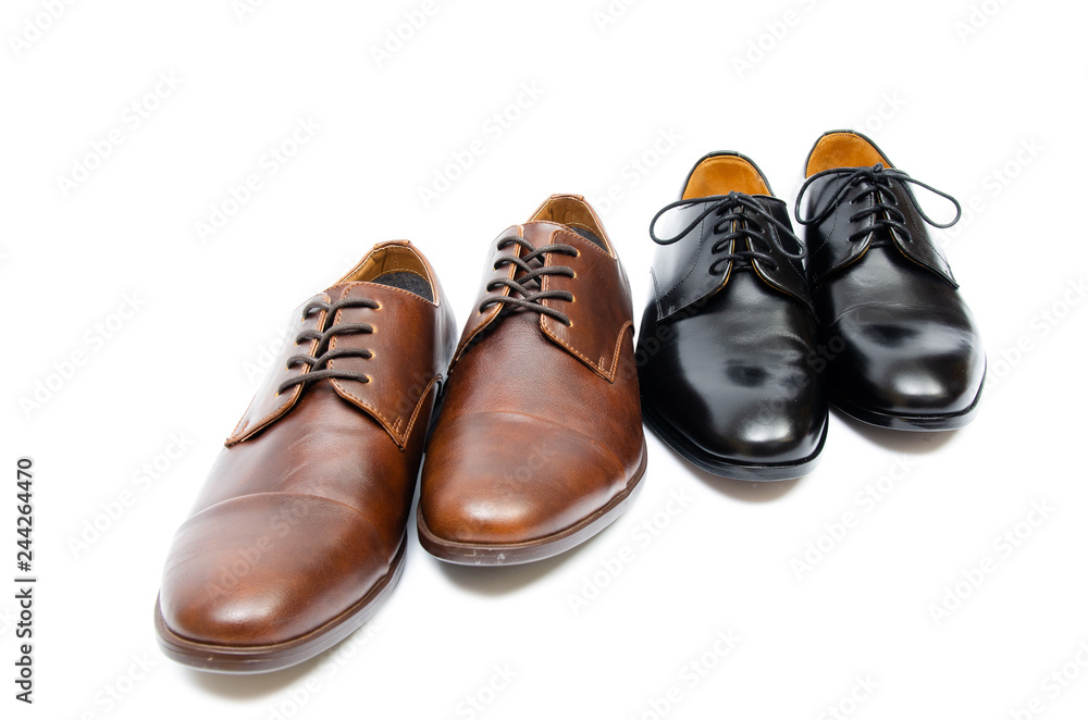 Selection of shoes isolated on white background Selection of shoes isolated on white background