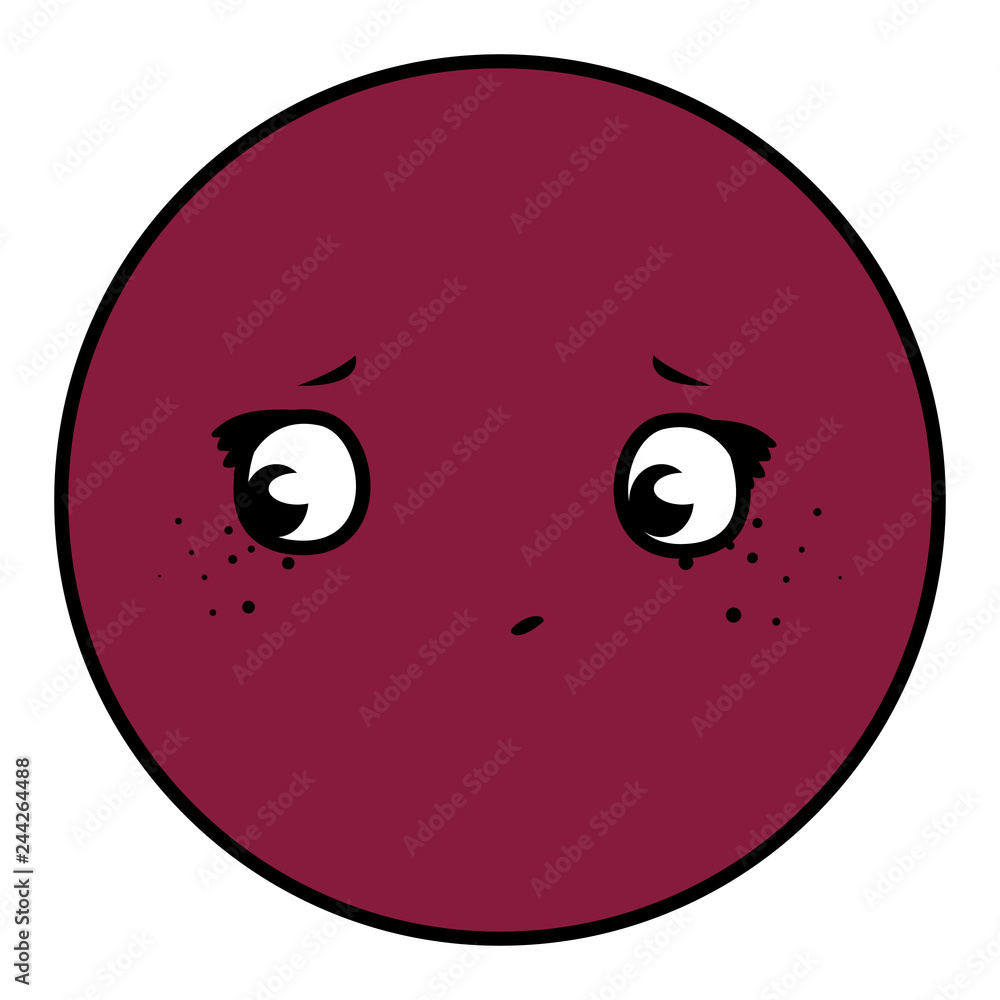 Fototapeta premium happy emoticon kawaii character