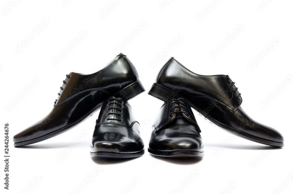 Black shoes isolated on white background Black shoes isolated on white background