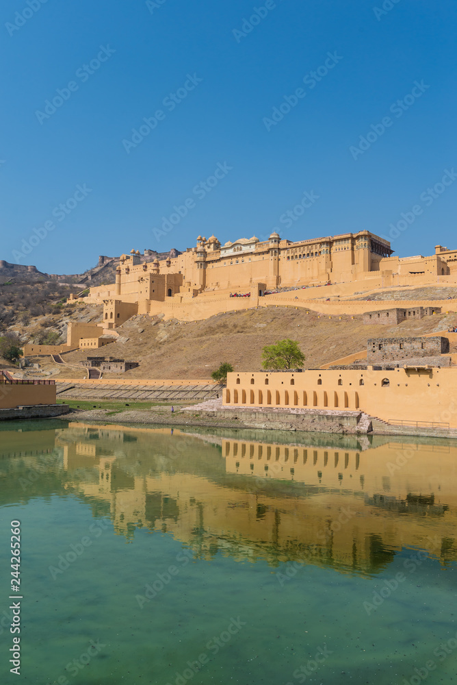 Amber fort : The Beautiful architecture in (Pink City) Jaipur, Rajasthan, India