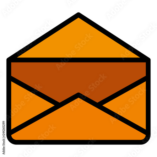 envelope mail isolated icon