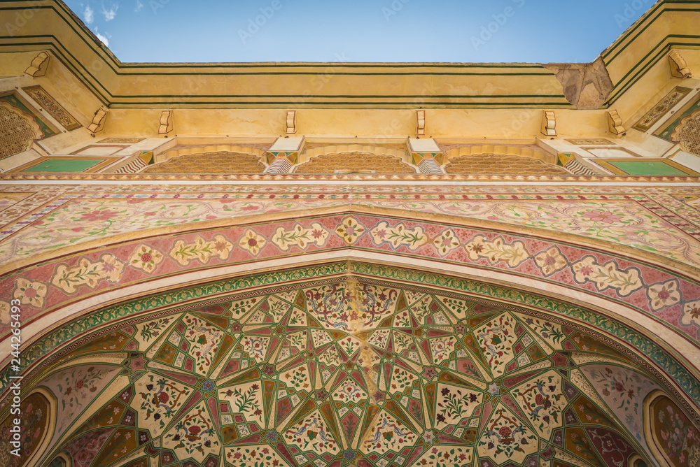 Amber fort (Public place) : The Beautiful architecture in (Pink City) Jaipur, Rajasthan, India