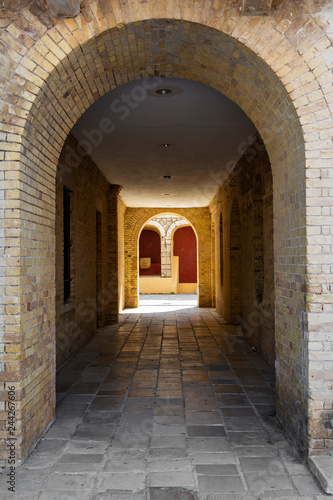 Entrance to Kerkyra fortress, Corfu town, Greece