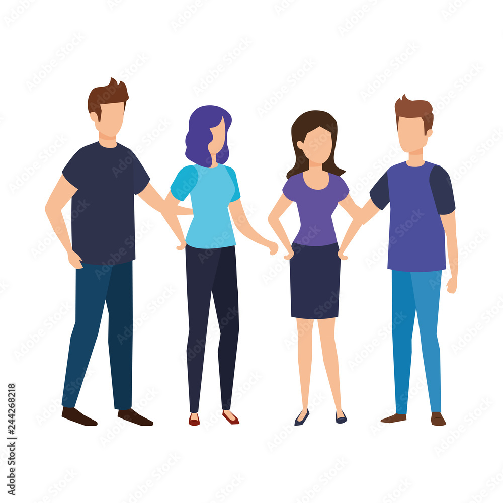 group of people characters group of people characters