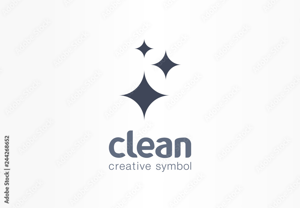 Sparkle star, fresh creative symbol concept. Lightning, astronomy, glare, cleaning company abstract business logo. Housekeep, shine, cleaner icon Sparkle star, fresh creative symbol concept. Lightning, astronomy, glare, cleaning company abstract business logo. Housekeep, shine, cleaner icon