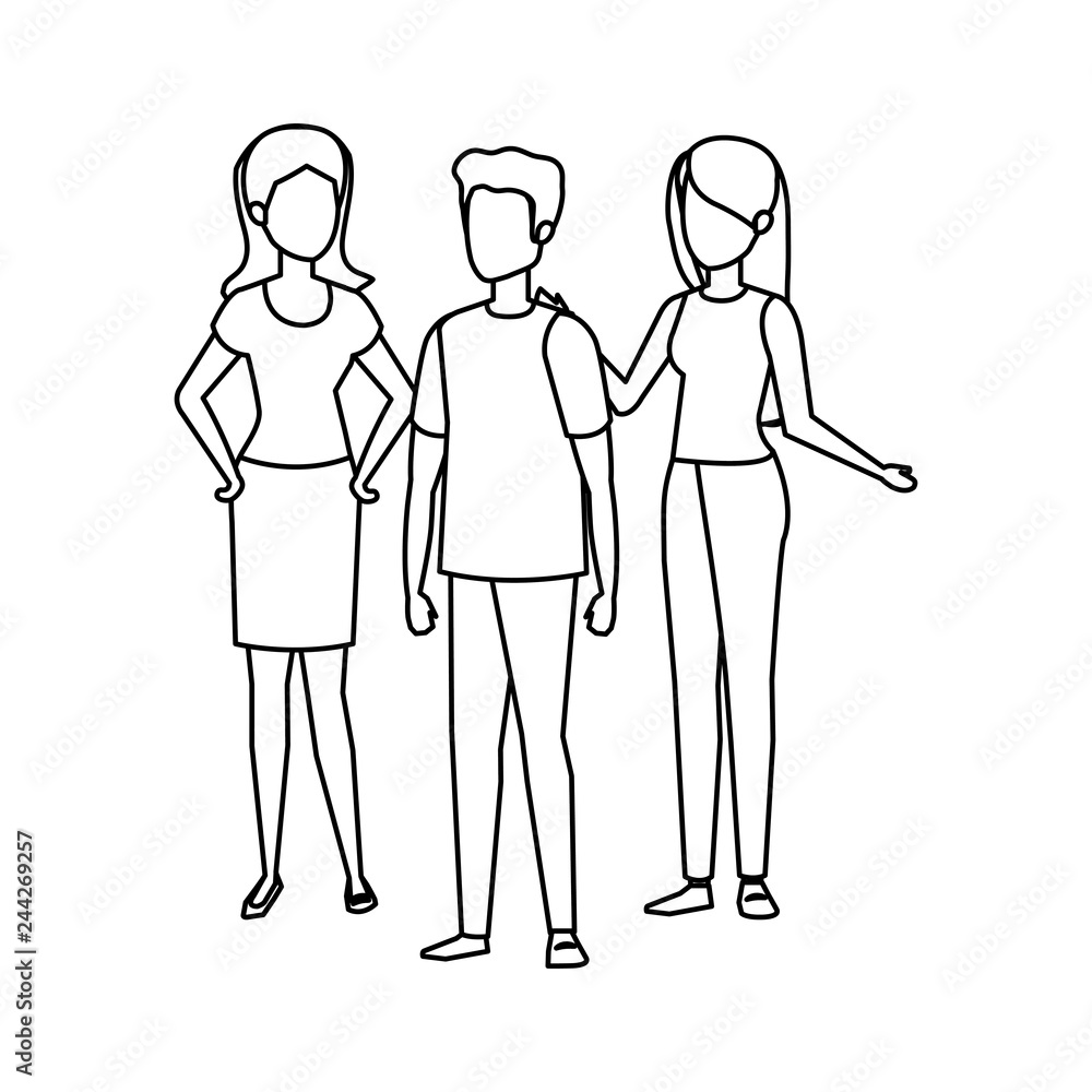 group of people characters group of people characters