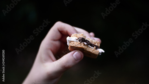smores in hand