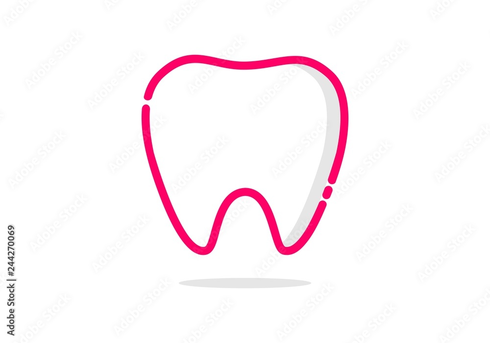 Fototapeta Wektor logo dentystycznego stylu mbe
