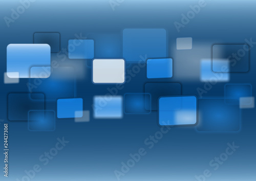 touch screen button blue display for background- 3d rendering