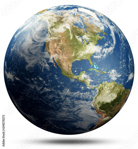 Fototapeta Naklejka Na Ścianę i Meble -  Planet Earth - United States of America globe