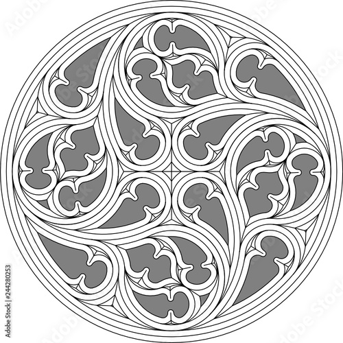 Geometric Tracery Panel 55