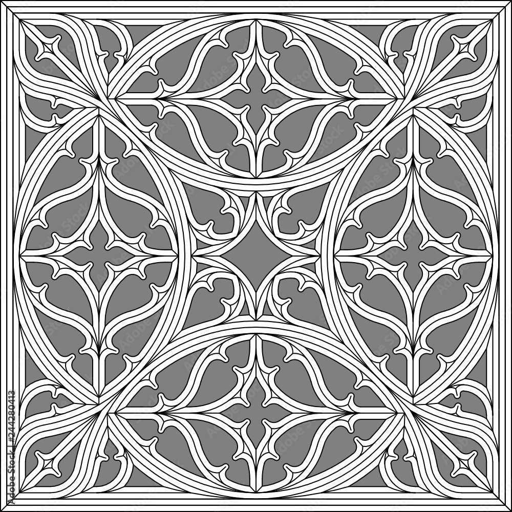 Geometric Tracery Panel 19 Geometric Tracery Panel 19