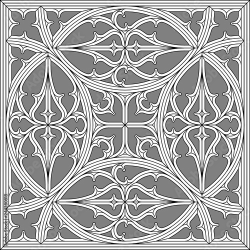 Geometric Tracery Panel 1