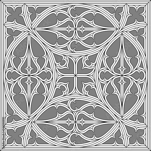 Geometric Tracery Panel 1