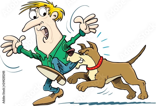 Dog bites man
