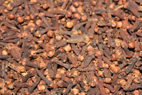 Clove, Dry cloves, Carnation Spice, spicy herb for food aroma and natural medicine