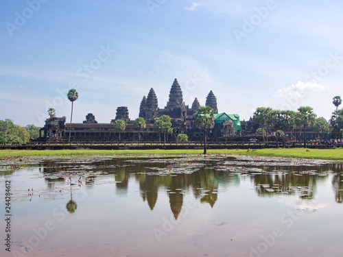 Angkor Wat in Cambodia is the largest religious monument in the world and a World heritage  Seam Reap City  Cambodia in 2012   9th  December.