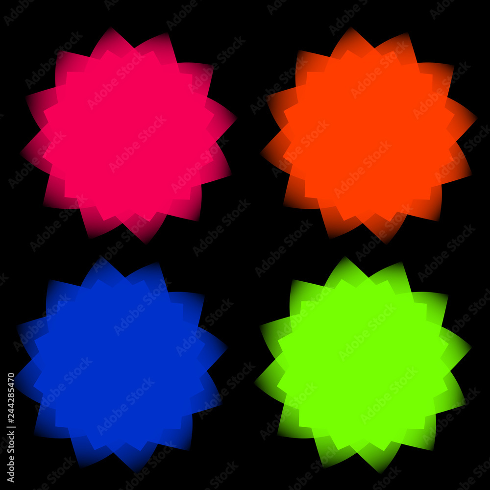 Banner flat design isolated on black background.Decorate for web site ,illustration vector image .. Banner flat design isolated on black background.Decorate for web site ,illustration vector image ..