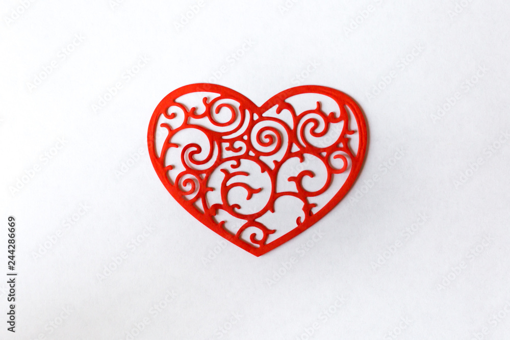 Fototapeta premium red heart in the form of heart