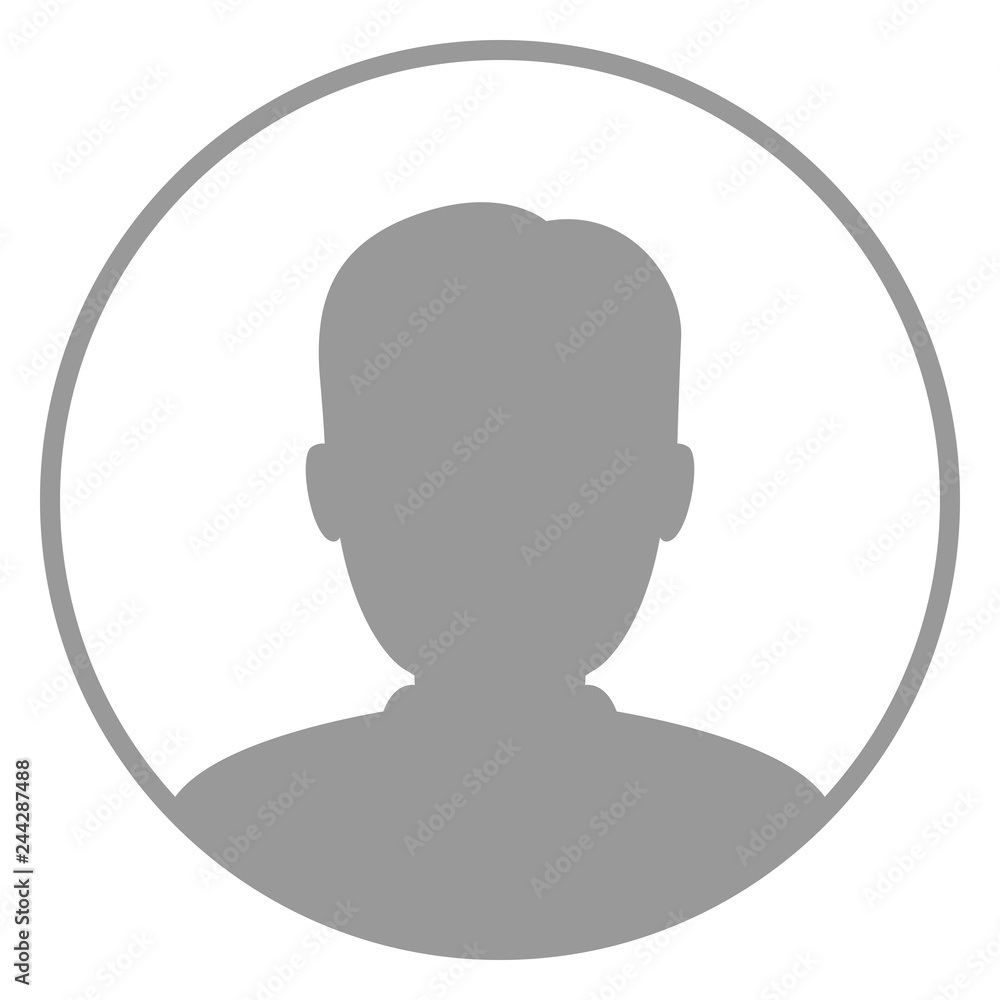 Male user avatar. Vector icon. Male user avatar. Vector icon.