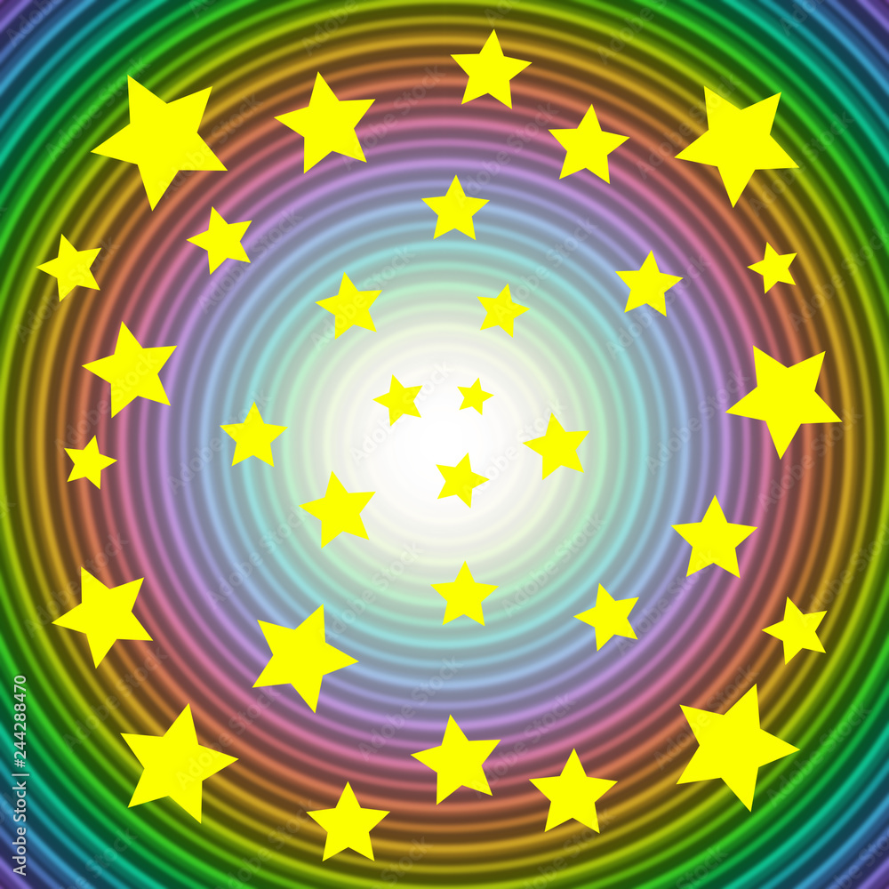 ポップな星の背景 Stock イラスト Adobe Stock