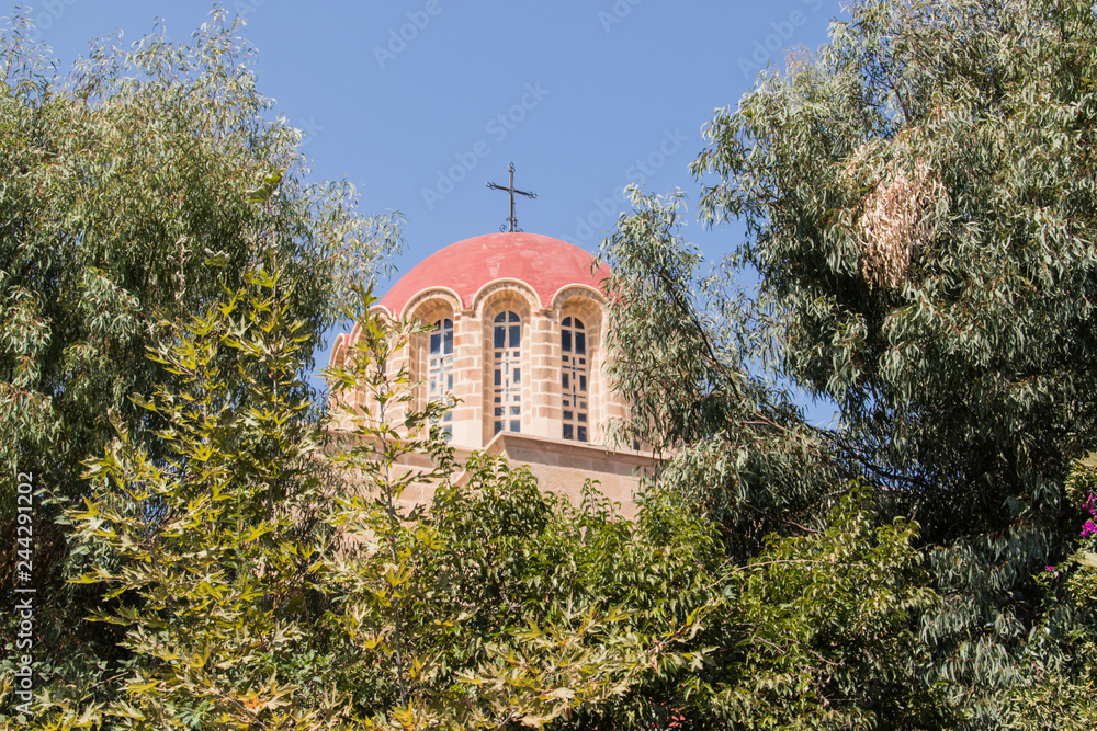 church in the park on kos island greece