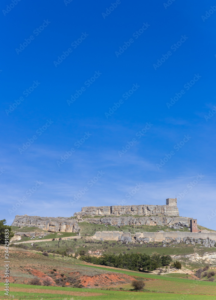 Historic hilltop castle in Atienza, Spain