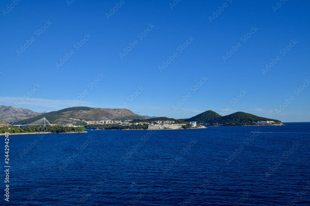 landscape in and around dubrovnik