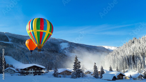 Ballonstart aus dem Nebeltal