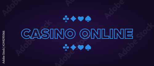 Casino vector sign set. Slot machine symbols. Lucky seven vector