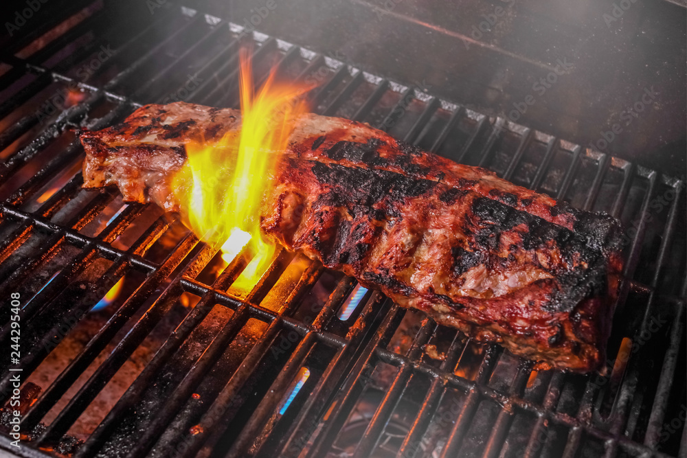 リブステーキBBQ (ベイビーバックリブ) Back Ribs barbecue リブステーキBBQ (ベイビーバックリブ) Back Ribs barbecue