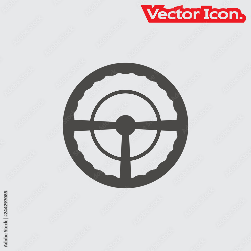 car steering wheel icon isolated sign symbol and flat style for app, web and digital design. Vector illustration. car steering wheel icon isolated sign symbol and flat style for app, web and digital design. Vector illustration.