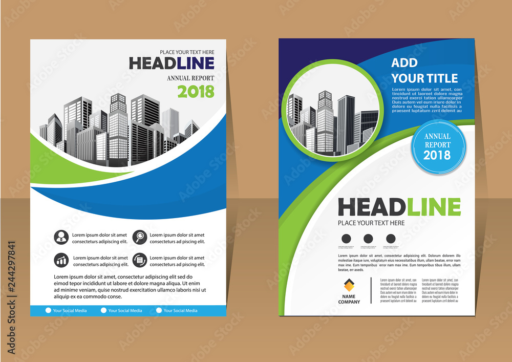 Brochure template layout, cover design annual report, magazine, flyer or booklet in A4 with blue geometric shapes on polygonal background Brochure template layout, cover design annual report, magazine, flyer or booklet in A4 with blue geometric shapes on polygonal background