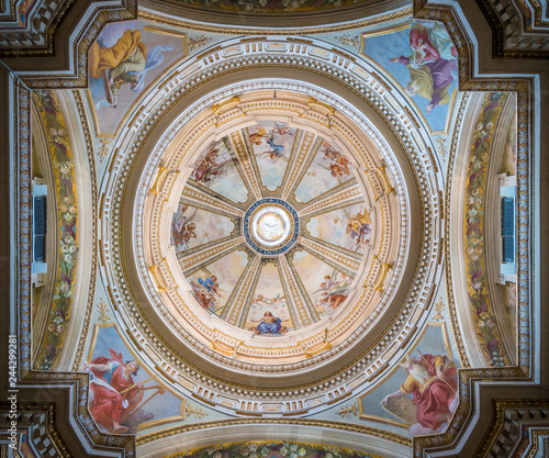 Chapel dome in the Cathedral of Santa Maria Assunta. Amelia  province of Terni  Umbria  Italy.