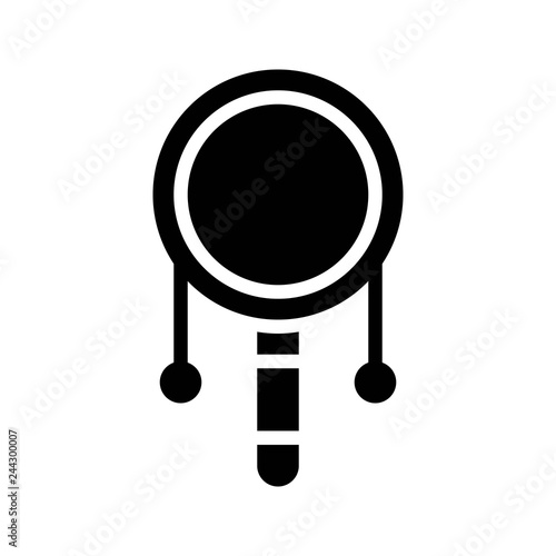 Pellet drum vector, Chinese lunar new year solid icon