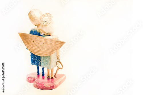 wedding figure made of wood