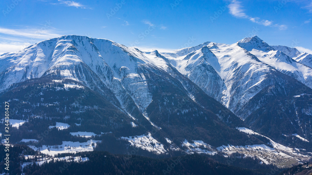 Panorama view on alps from Eggishorn