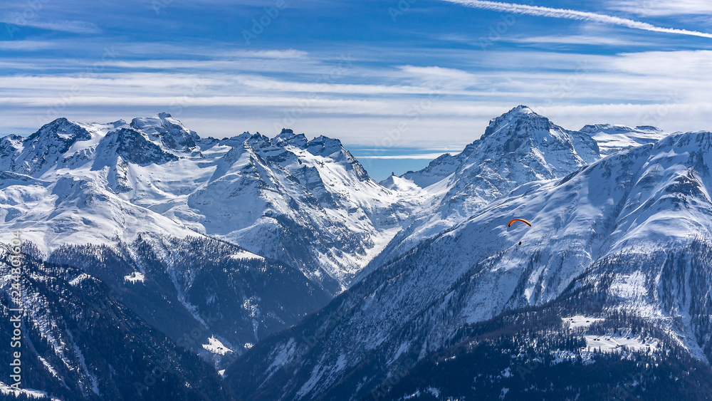 Panorama view on alps from Eggishorn