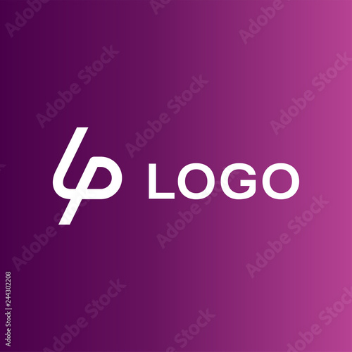 LP company logo vector template.