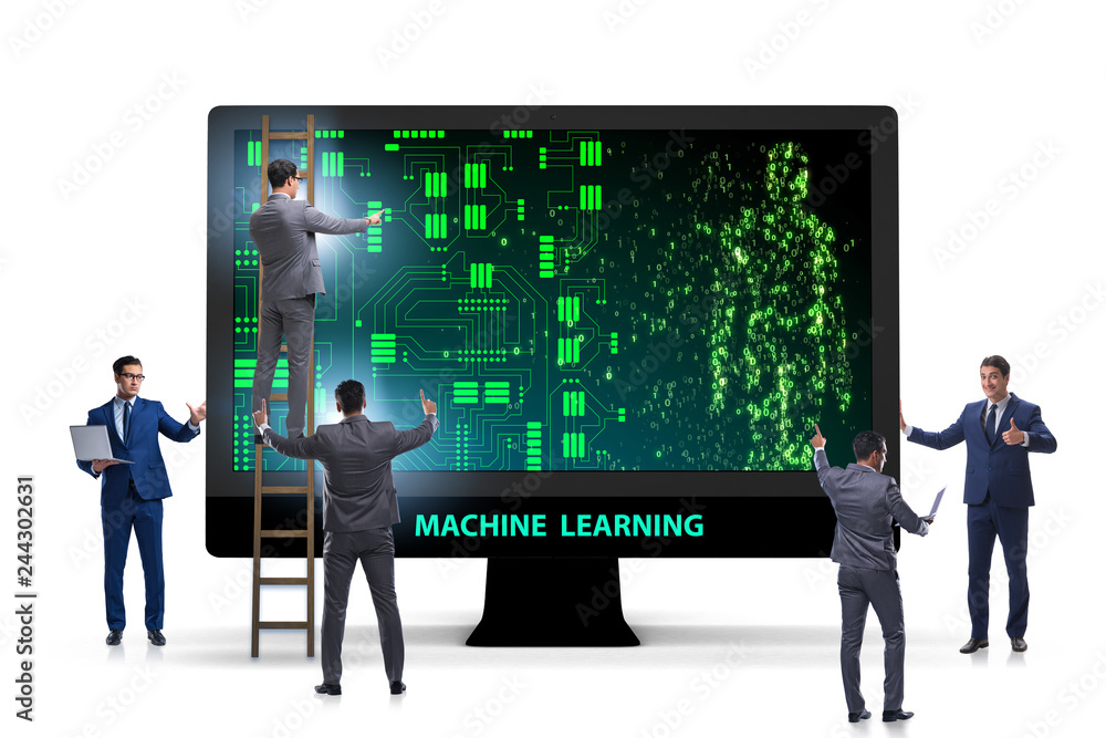 Machine learning concept as modern technology Machine learning concept as modern technology
