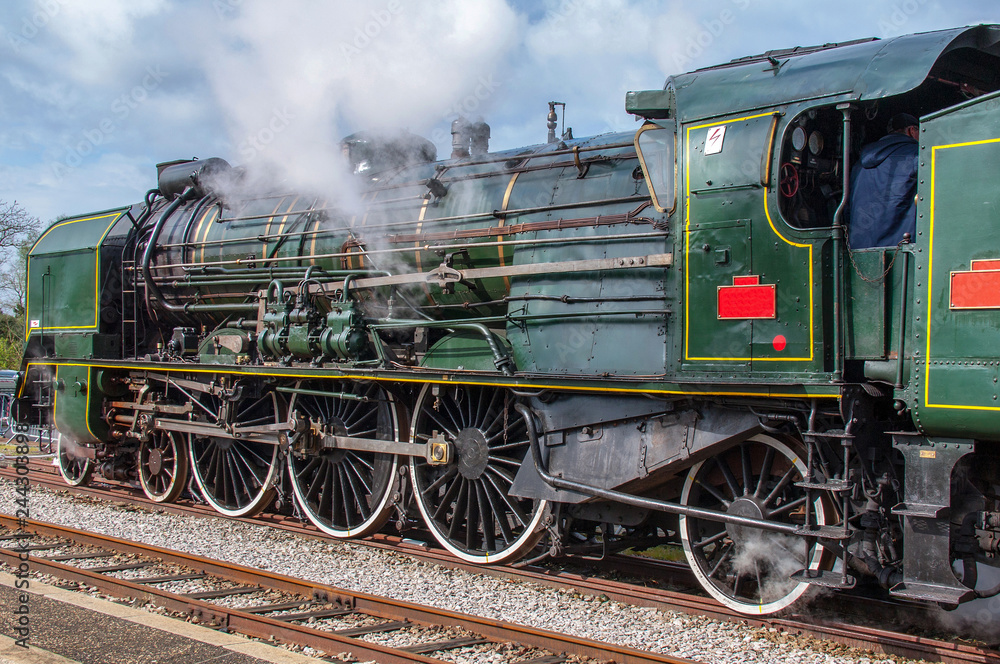 Locomotive à vapeur  Baie de Somme, Picardie, France